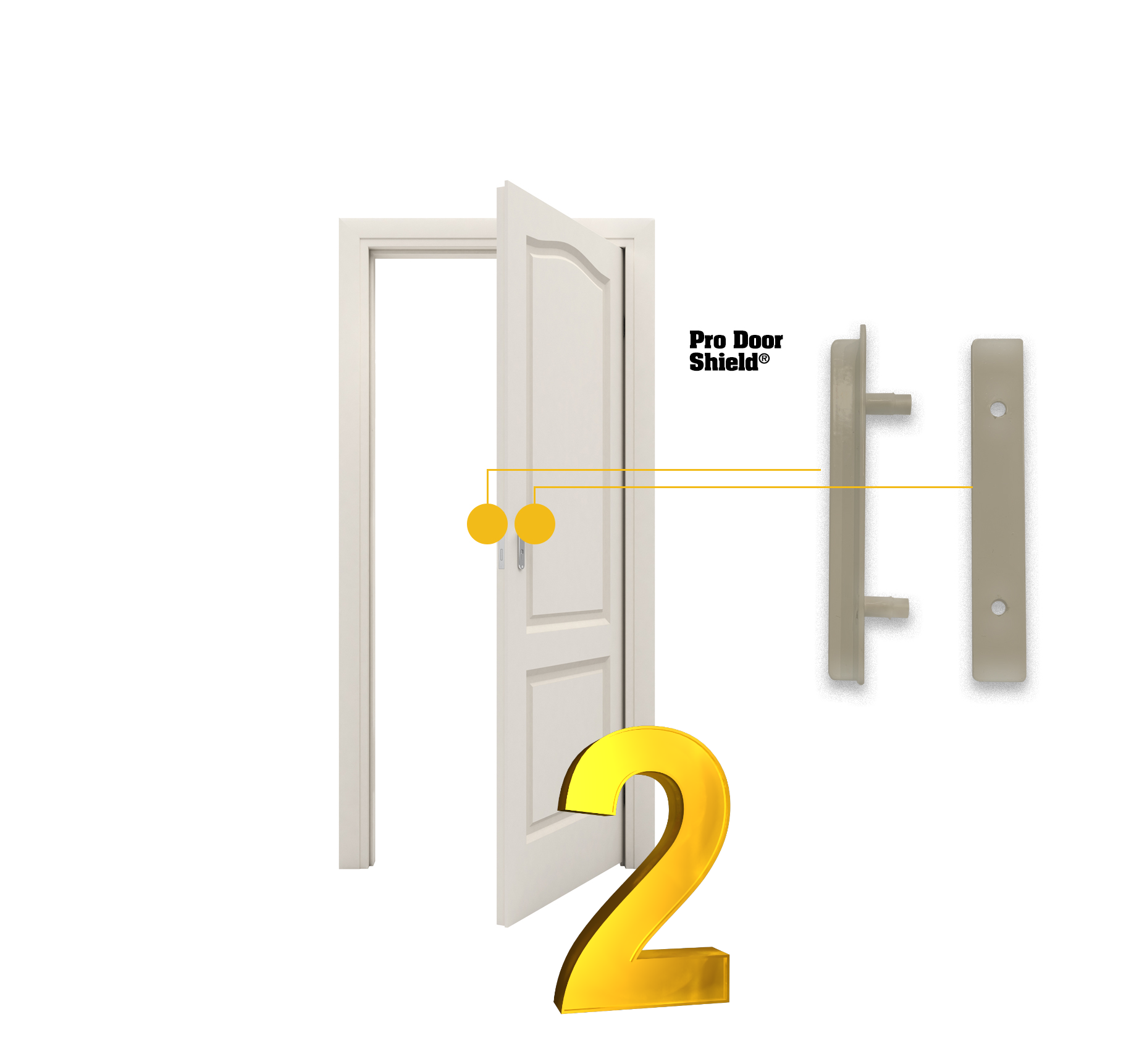 Door Armor PRO Door Shield Door Security Accessory