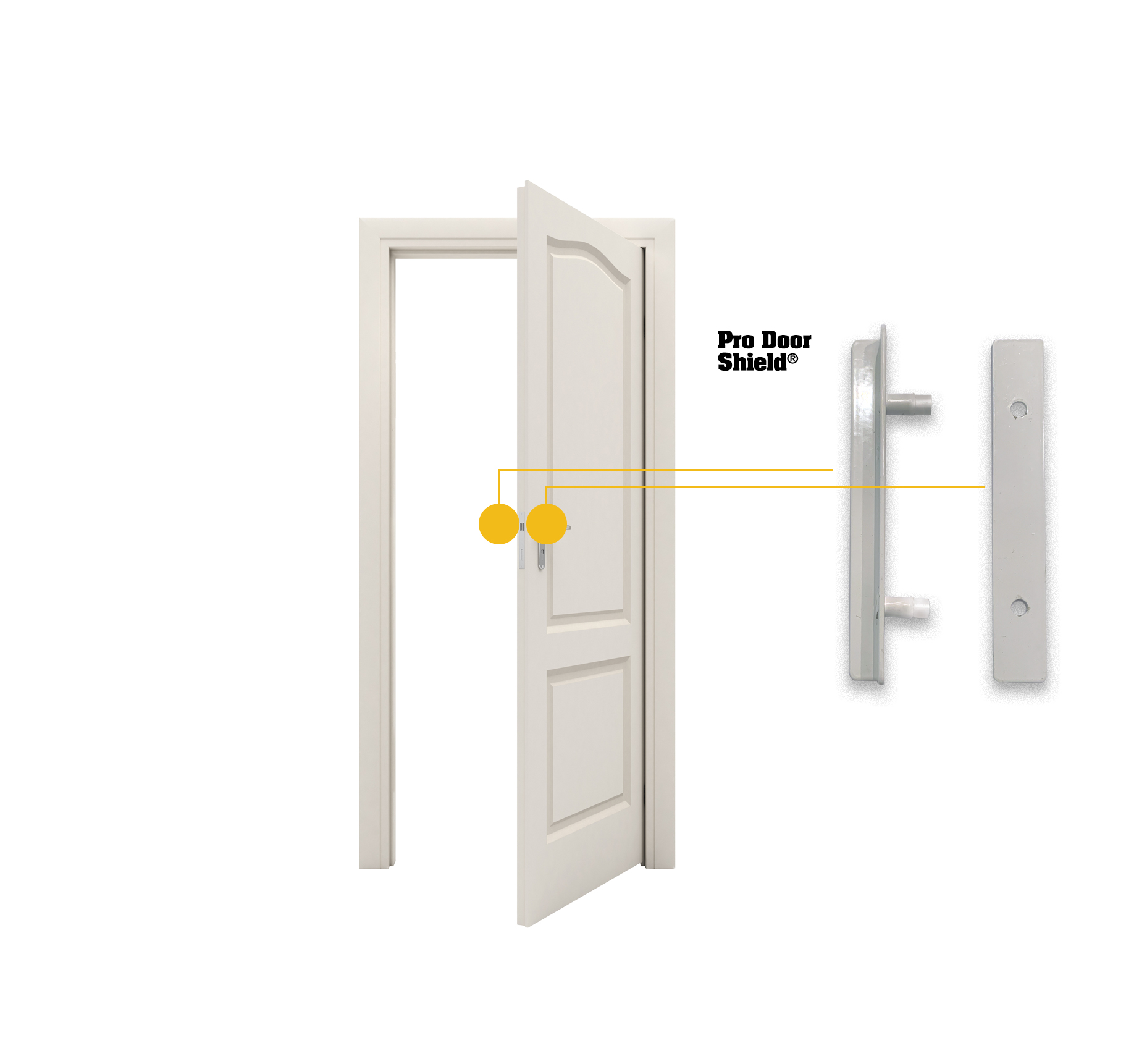 Door Armor PRO SafeRoom (Interior Door) Security Kit