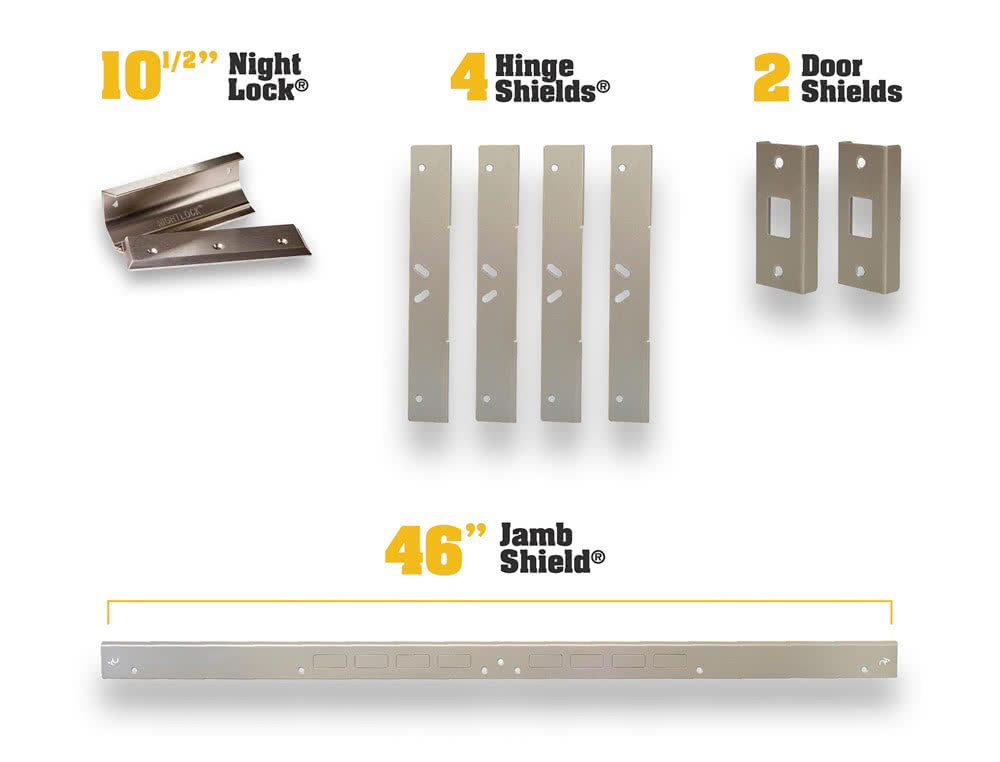 Door Armor Double Door Security Kit (With Night Lock)