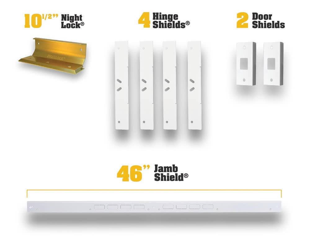 Door Armor Double Door Security Kit (With Night Lock)