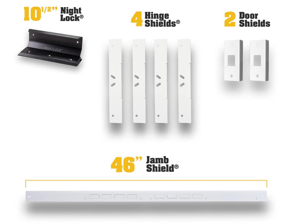 Door Armor Double Door Security Kit (With Night Lock)