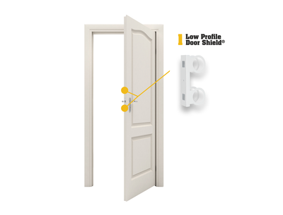 Low Profile Door Shield - 2-3/8