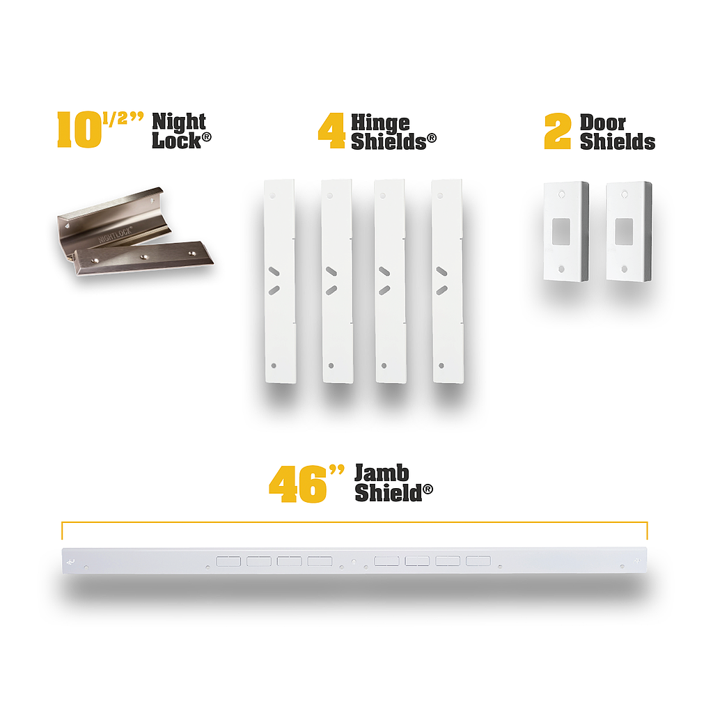 Door Armor Double Door Security Kit (With Night Lock)